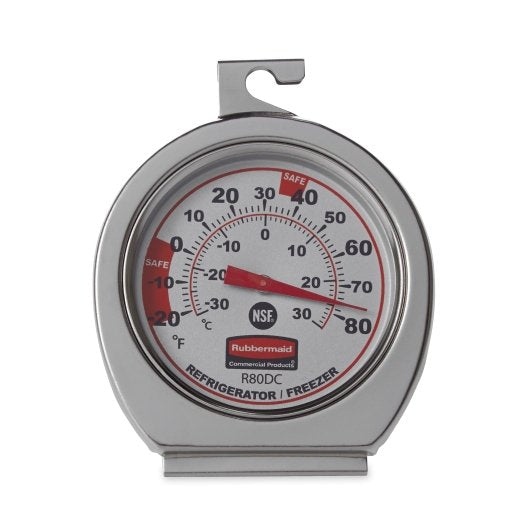 Rubbermaid Commercial Products Thermometer Refrigerator/Freezer — 12 Per Case