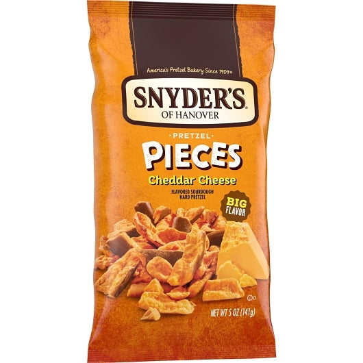 Snyder's Of Hanover Cheddar Cheese Pretzels, 5 Ounce — 8 Per Case