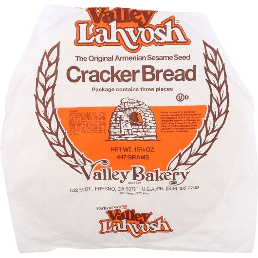 Valley Lahvosh Crackerbread Original 15 Inch Round, 15.75 Ounce — 7 Per Case