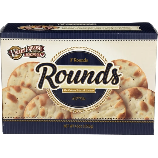 Valley Lahvosh Crackerbread Round Original 3 Inch, 4.5 Ounce — 12 Per Case