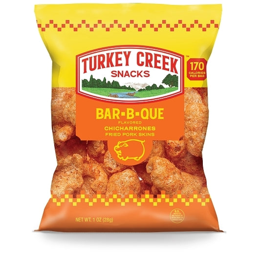 Turkey Creek Snacks Box Of Bbq Pork Skins, 1 Ounce — 48 Per Case