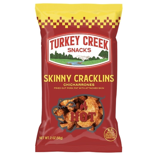 Turkey Creek Snacks Hot Skinny Cracklin, 2 Ounce — 12 Per Case