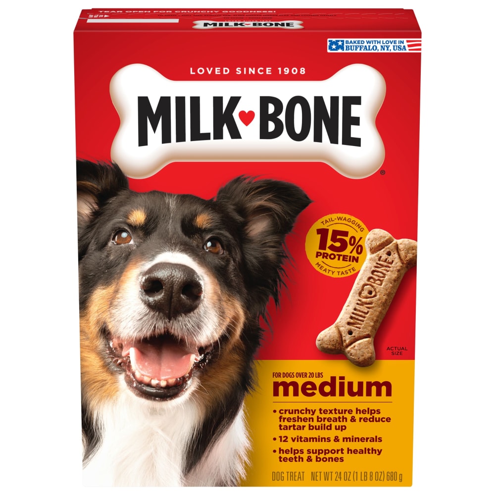 Milkbone Bisquit Med 24 oz — Case of 12