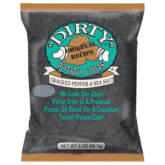 Dirty Cracked Pepper Potato Chips, 2 Ounce — 25 Per Case