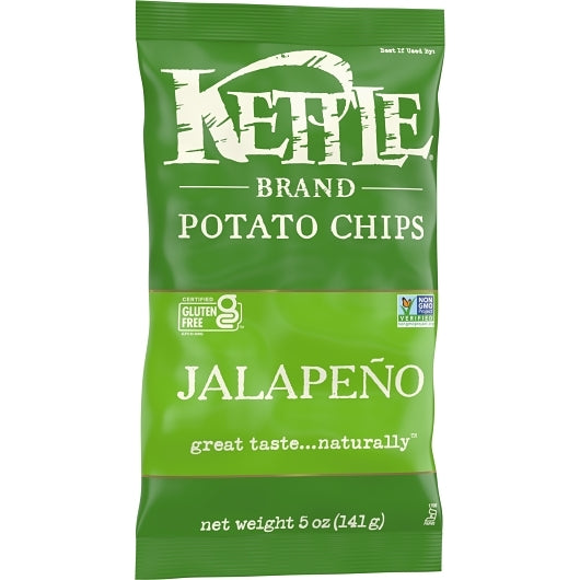 Kettle Foods Chips Jalapeno, 5 Ounce — 8 Per Case