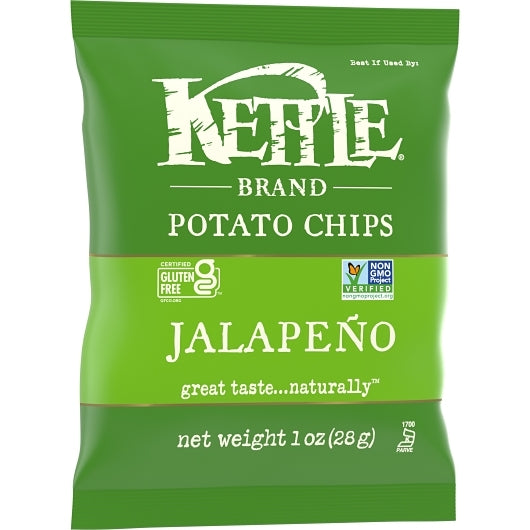 Kettle Foods Jalapeno Potato Chip, 1 Ounce — 72 Per Case