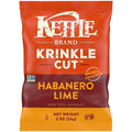 Kettle Foods Krinkle Cut Habanero Lime Kettle Potato Chips Snack Bag, 2 Ounce — 6 Per Case
