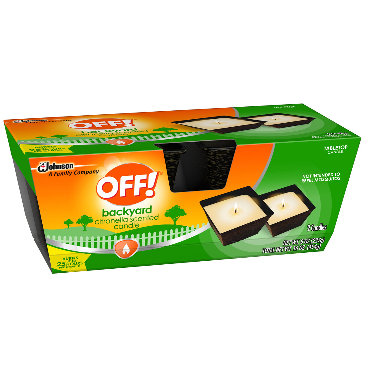 Off!® 3% Citronella Mini Candle 2PK 16OZ/6 us — 6 Per Case