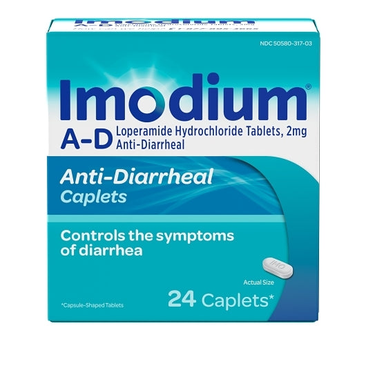 Imodium A-D Caplets, 24 Count — 24 Per Case