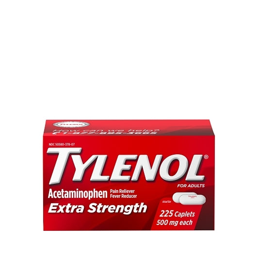 ESK Plus Extra Strength 500 Mg Acetaminophen Caplets, 225 Count — 24 Per Case