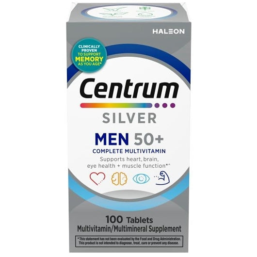 Centrum Mens Flex 50+ Multivitamin, 100 Each — 12 Per Case