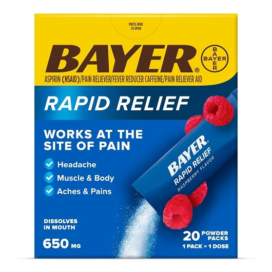 Bayer Rapid Relief Powder, 20 Piece — 36 Per Case