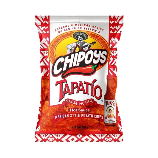 Chipoys Tapatio Potato Chip, 2.5 Ounce — 10 Per Case