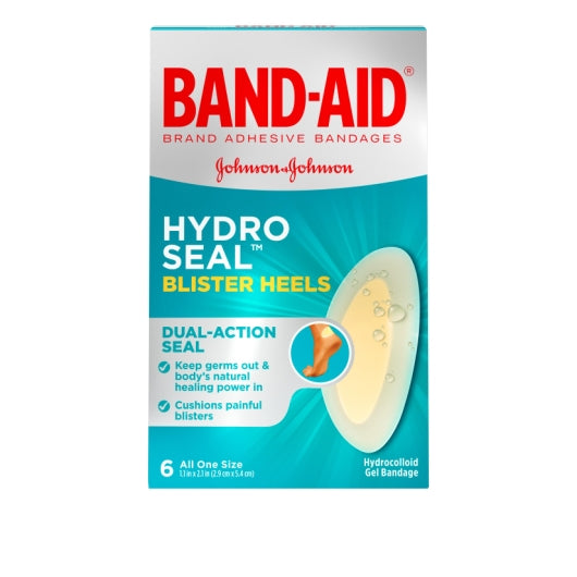 Band-Aid Hydro Seal Blister Heels Bandages Box, 6 Count — 24 Per Case
