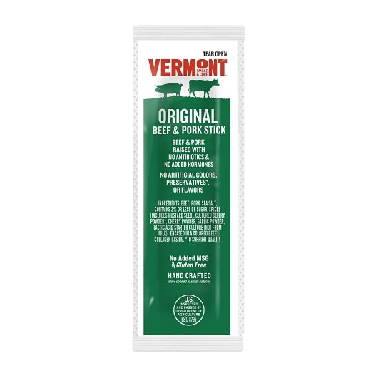 Vermont Smoke And Cure Mini Original Beef & Pork, 3 Ounce — 8 Per Case