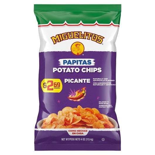Miguelitos Fuego Potato Chip, 4 Ounce — 12 Per Case