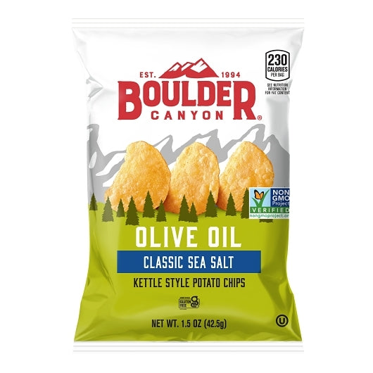 Boulder Canyon Kettle Chips Olive Oil Sea Salt, 1.5 Ounce — 55 Per Case