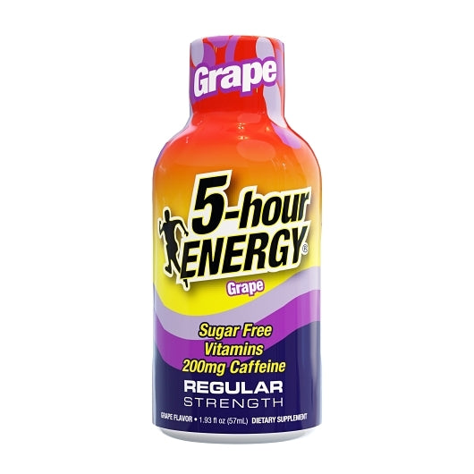 5-Hour Energy Shot Regular Strength Grape, 1.93 Fluid Ounce — 216 Per Case