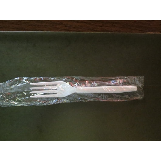 WNA Single Wrapped Heavy Propylene White Fork, 1000 Each — 1 Per Case