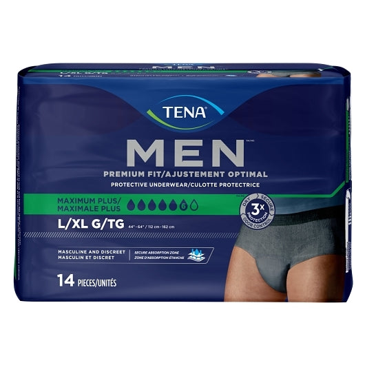 Tena Super Plus Extra Large Underwear For Men, 14 Count — 4 Per Case