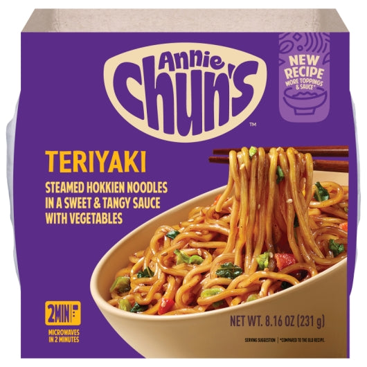 Annie Chun's Teriyaki Noodle Bowl With Vegetables, 8.16 Ounce — 6 Per Case