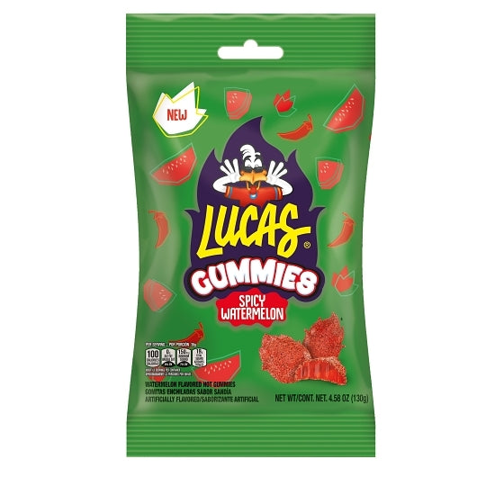 Lucas Spicy Watermelon Gummies — 12 Per Case