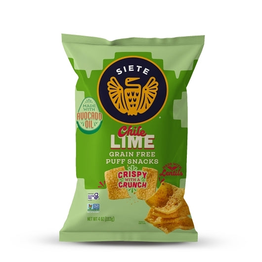 Siete Chile Lime Puffs, 4 Ounce — 6 Per Case
