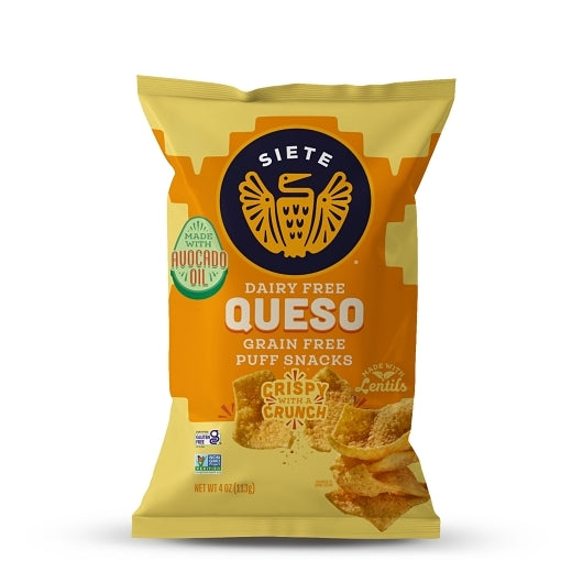 Siete Queso Puffs, 4 Ounce — 6 Per Case