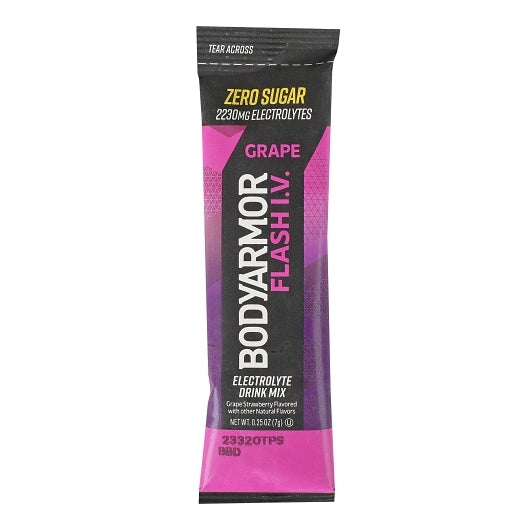 Bodyarmor Flash I.V. Grape Pouches, 0.25 Ounce — 72 Per Case