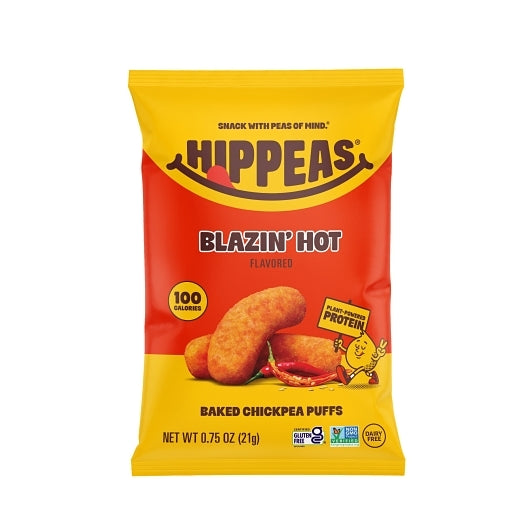 Hippeas Flavor Blast! Blazin' Hot Chickpea Puffs, 0.75 Ounce — 18 Per Case