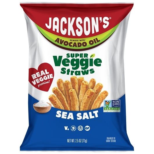 Jackson's Sea Salt Veggie Straws, 2.5 Ounce — 8 Per Case
