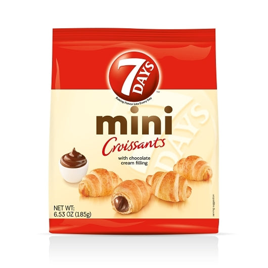 7Days Mini Cocoa Croissant, 6.53 Ounce — 8 Per Case