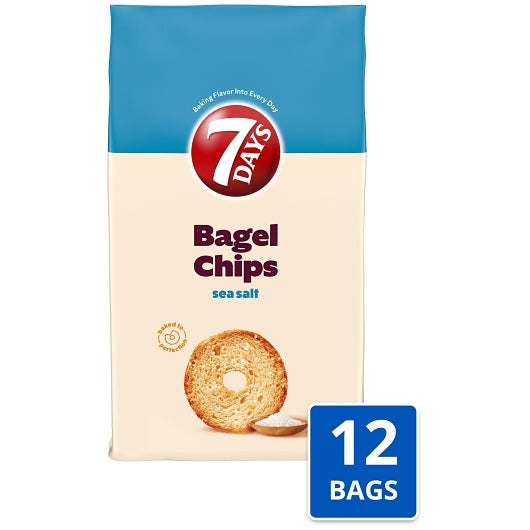 7Days Bagel Chips Sea Salt, 8.81 Ounce — 12 Per Case