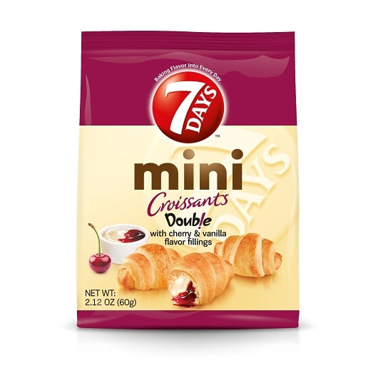 7Days Mini Cherry & Vanilla Croissant, 2.12 Ounce — 30 Per Case
