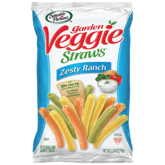 Sensible Portions Veggie Straws Ranch, 2.25 Ounce — 6 Per Case