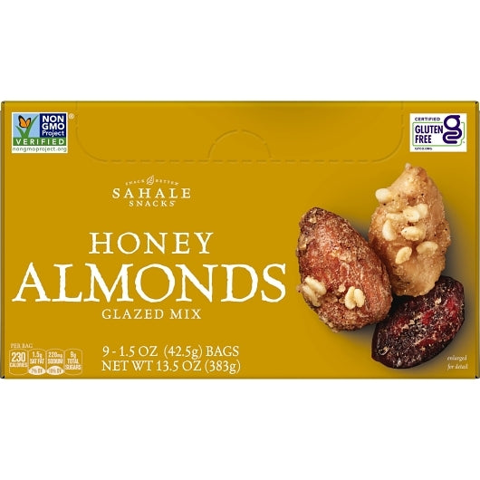 Sahale Snacks Glazed Honey Almonds Mix, 1.5 Ounce — 108 Per Case