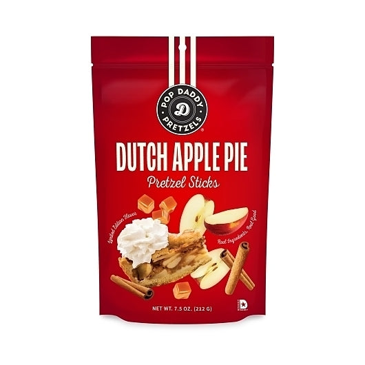 Pop Daddy Pretzels Dutch Apple Pie, 7.5 Ounce — 12 Per Case