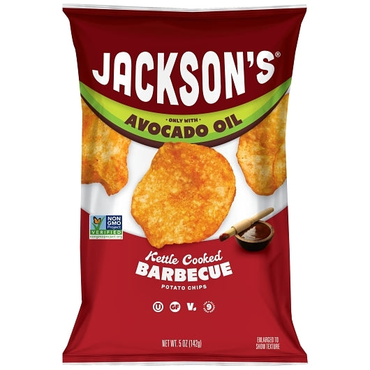 Jackson's Classic Kettle Potato Chip Avocado Oil Barbecue, 5 Ounce — 12 Per Case