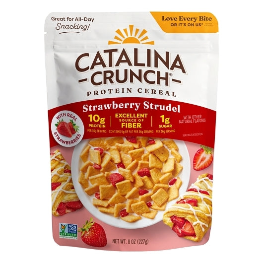 Catalina Crunch Strawberry Strudel Protein Cereal, 8 Ounce — 6 Per Case