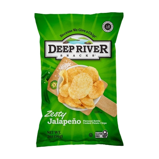 Deep River Snacks Zesty Jalapeno Kettle Potato Chips, 2 Ounce — 24 Per Case