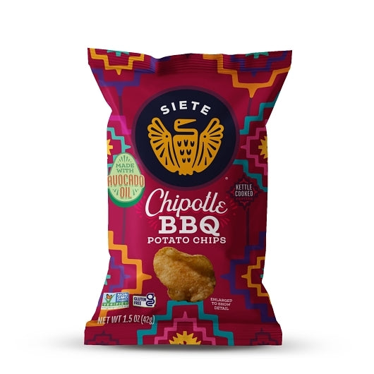 Siete Chipotle Bbq Kettle Cooked Potato Chips, 5.5 Ounce — 6 Per Case
