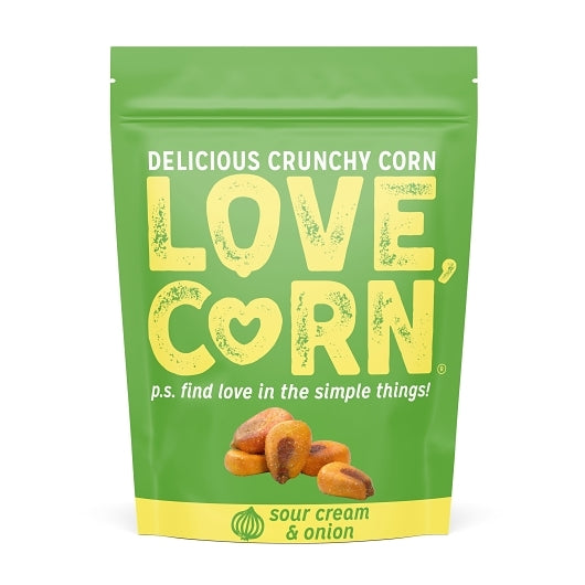 Love Corn Sour Cream & Onion, 4 Ounce — 6 Per Case