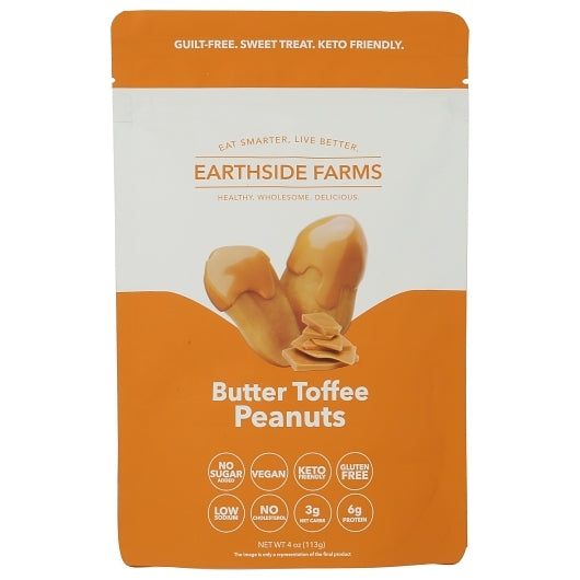 Earthside Farms Butter Toffee Peanuts, 4 Ounce — 10 Per Case