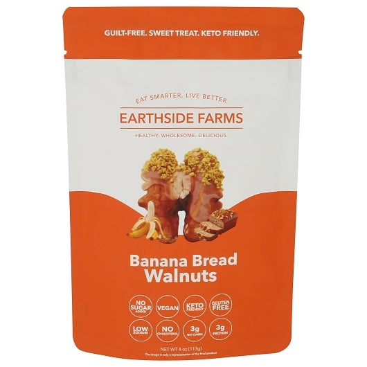 Earthside Farms Banana Bread Walnuts, 4 Ounce — 10 Per Case