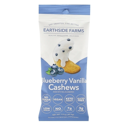 Earthside Farms Blueberry Vanilla Cashews, 1.5 Ounce — 10 Per Case