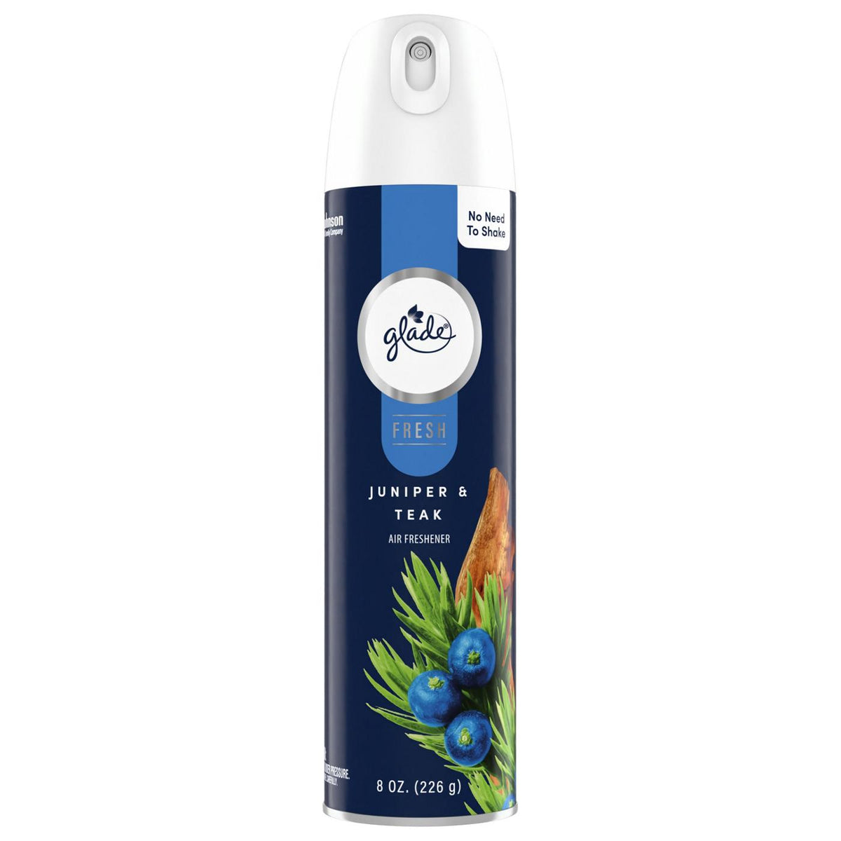 Glade Compressed Gas Aerosol - Fresh Juniper & Teak, 8 oz — 6 Per Case