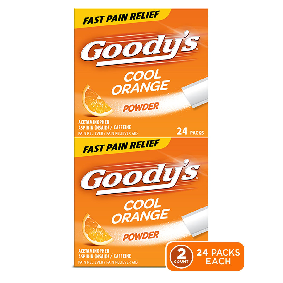 Goody's Cool Orange Powder, 24 ct — 36 Per Case