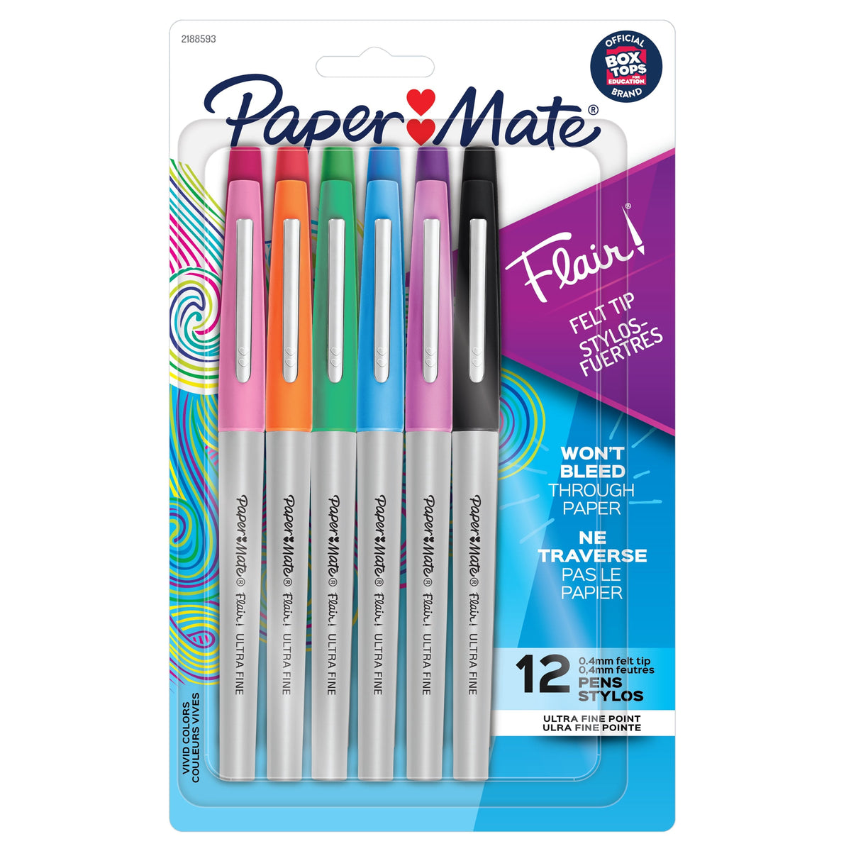 Paper Mate Flair Assorted, 4 ct — 24 Per Case