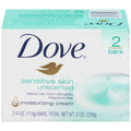 Dove Sensitive Skin Bar Soap, 7.5 Ounce — 12 Per Case