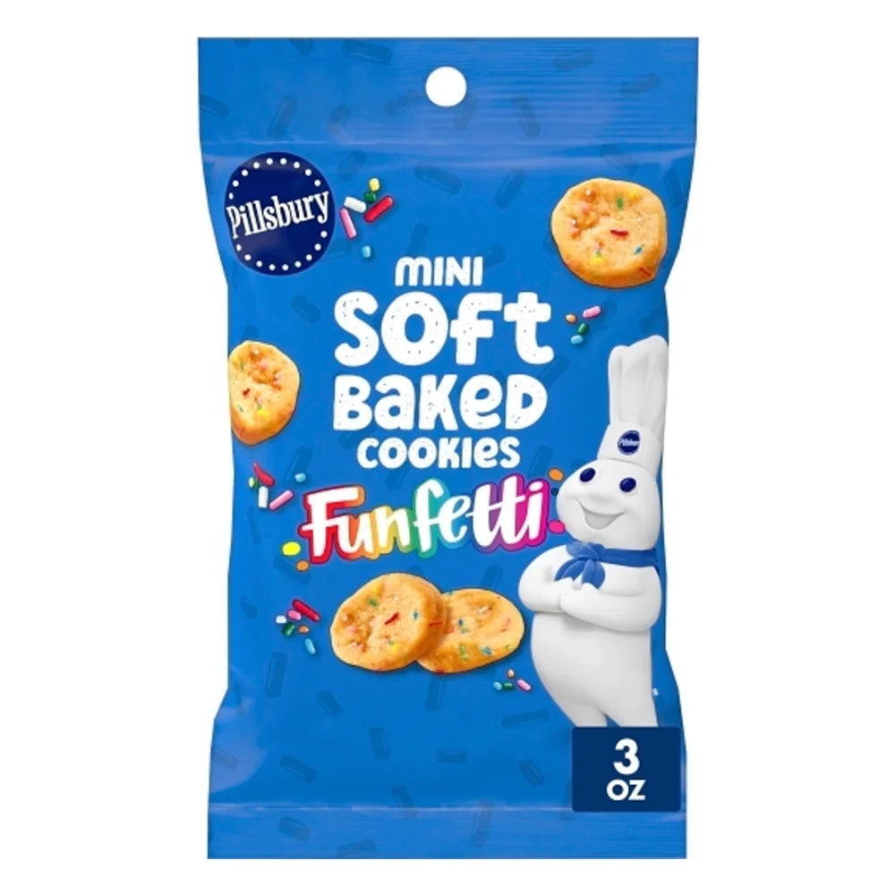 Pillsbury Mini Soft Baked Funfetti Cookies, 3 Ounce — 54 Per Case